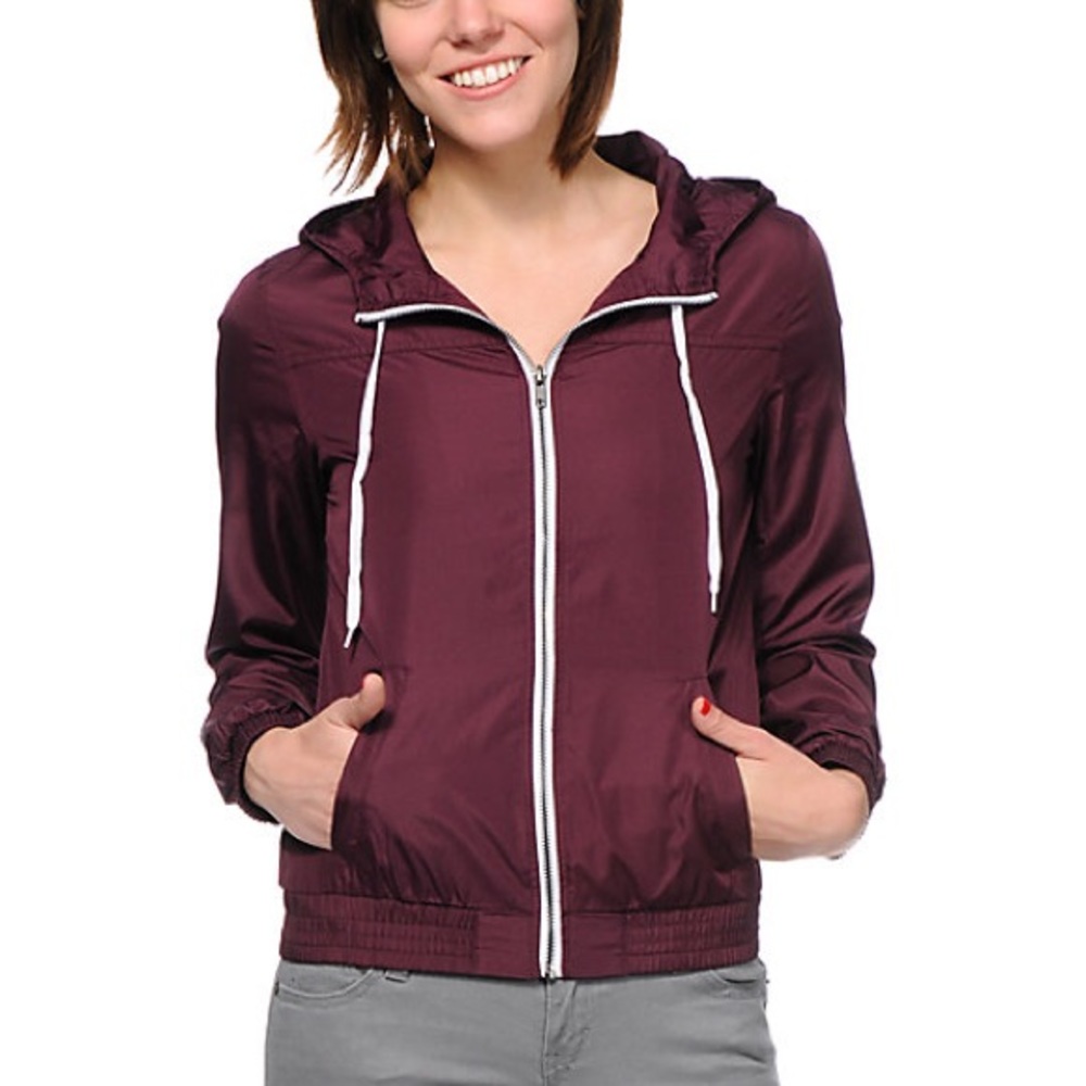 Purple Zine Windbreaker Jacket